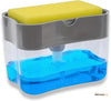2-in-1 Kitchen Soap Dispenser with Sponge Holder | 13oz Soap Pump Organizer