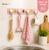 Multi-Purpose Adhesive Wall Hook Rack | Space-Saving Kitchen & Bathroom Organizer