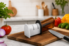 Manual Knife Sharpener | Quick Blade Sharpening Tool for Kitchen Knives & Scissors