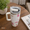 Floral Stainless Steel Travel Tumbler