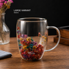 Flora large glass cup 