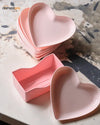 8-Piece Heart Shape Plate Set | Snack, Dessert & Fruit Serving Plates