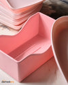8-Piece Heart Shape Plate Set | Snack, Dessert & Fruit Serving Plates