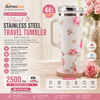 Floral Stainless Steel Travel Tumbler