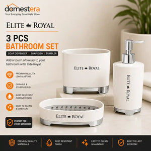 Elite Royal 3-Piece Bathroom Accessories Set