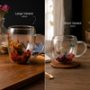 Flowers cups glass