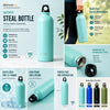 WOKY 700ml Stainless Steel Water Bottle